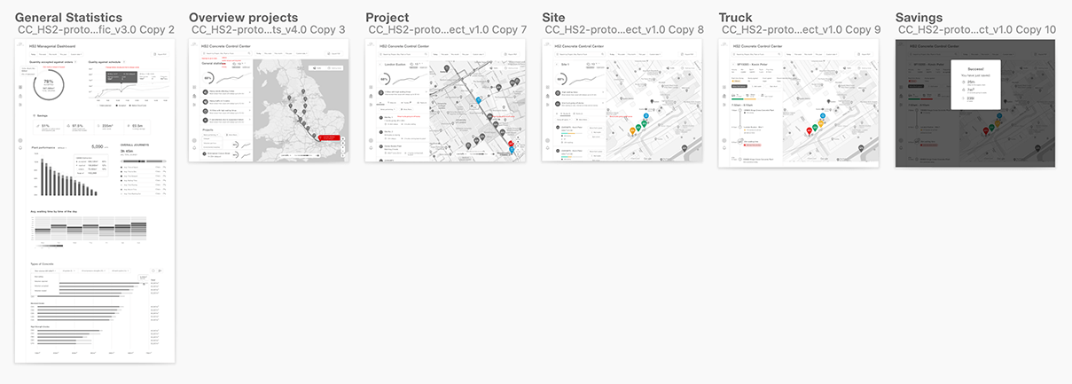 CC wireframes