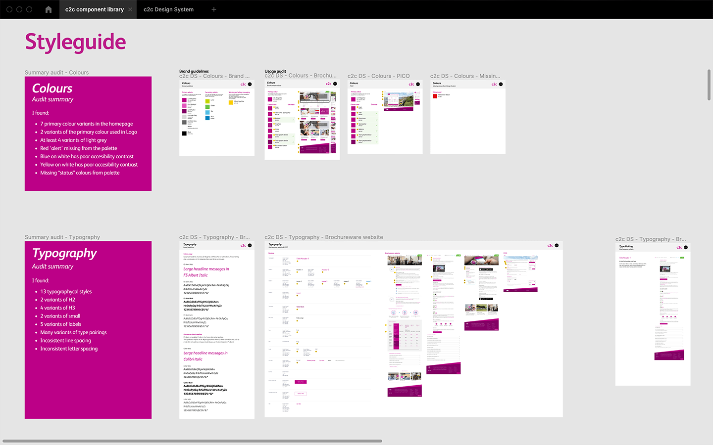 c2c styleguide audit