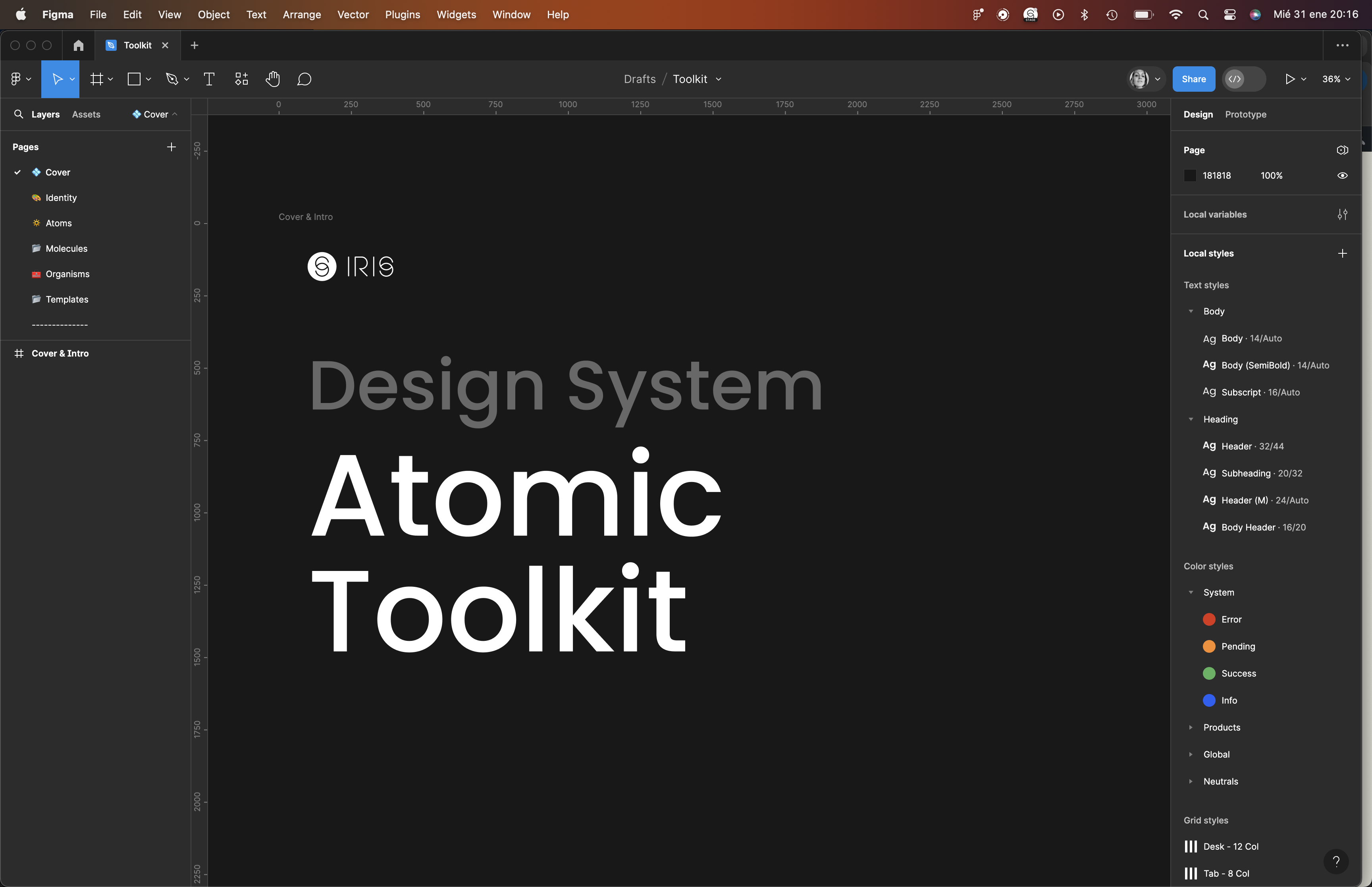 IRIS Atomic Toolkit 1