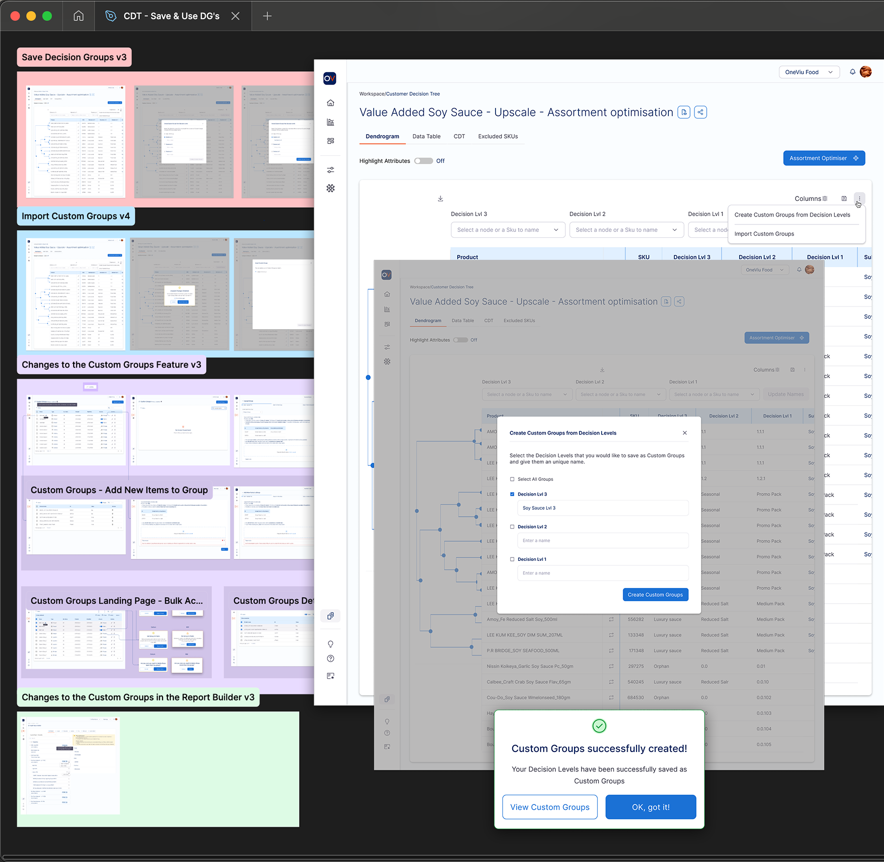Save & Use Decision Groups – Customer Decision Tree (CDT) Report: